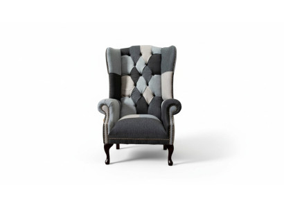 Ohrensessel Chesterfield Bank Bank Bekleding 1-zitsstoel Bankstellen Stof