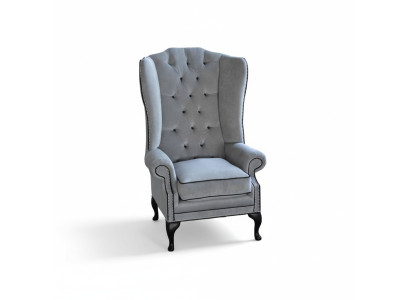 Ohrensessel Chesterfield 1-zits fauteuil Stoffen bekleding Bank Bank Nieuw