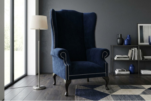 Chesterfield oorfauteuil Design Luxe Stoffen banken Textiel 1-zits Bekleding