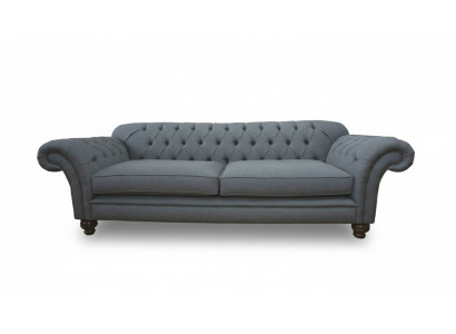 Bank Luxe Textiel Chesterfield Bank Banken Bekleding 3-zits Grijs Ontwerp