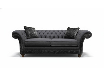 Sofa 3 zitsbank textiel Bank grijs Design Meubels Banken Banken Chesterfield