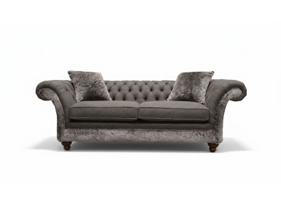 Chesterfield bank 3-zits gestoffeerde bank Klassieke stoffen bank Textiel