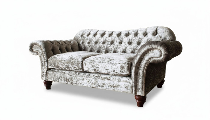 Chesterfield stoffen bank 2-zits bank ontwerp luxe stoffen bankstellen