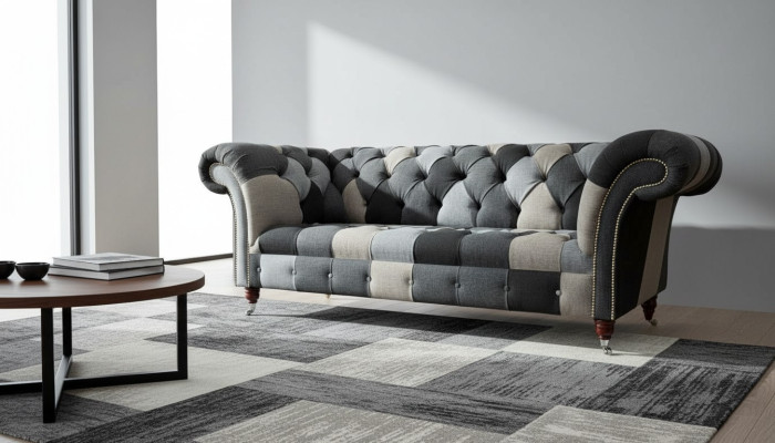 Moderne bank 3-zitter Chesterfield driezitter woonkamer banken luxe bank stijl.