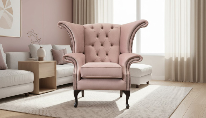 Ohrensessel Stoel Fluweel Ontwerp Bekleding Bank Chesterfield Textiel Meubilair