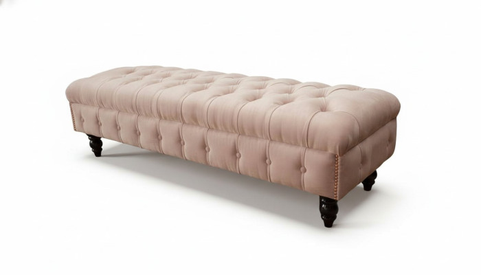 Voetenbankje Kruk Beklede kruk Zithocker Ottomaanse Chesterfield