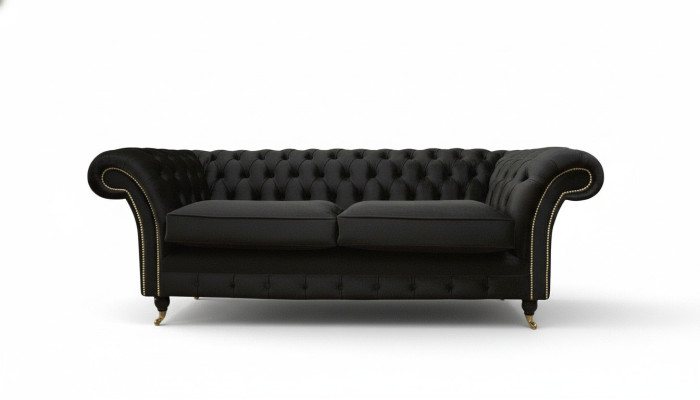 Chesterfield Bank 3-zits Bank Bekleden Luxe Textiel Bankstellen Banken