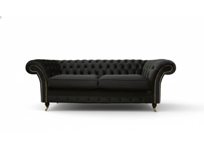 Chesterfield Bank 3-zits Bank Bekleden Luxe Textiel Bankstellen Banken