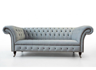 Bankstel 3-zits Luxe Chesterfield lederen banken Luxe designbank Nieuw