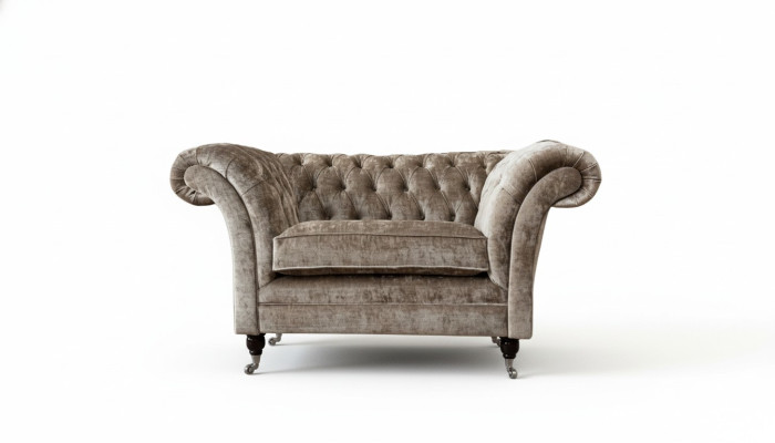 Ontwerp Chesterfield fauteuil 1 zitsbank gestoffeerde luxe textielbanken