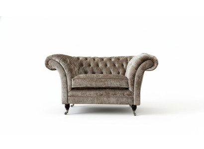 Ontwerp Chesterfield fauteuil 1 zitsbank gestoffeerde luxe textielbanken