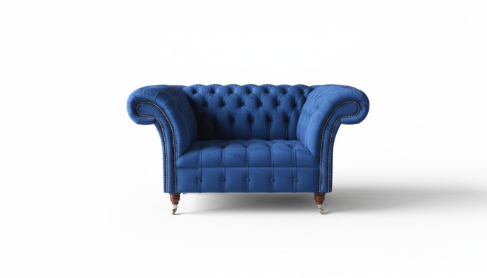 Ontwerp Fauteuil Stoffen Luxe Bank 1,5-zits Bank Ontspan Relax Lounge Club Nieuw