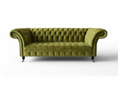 Ontwerp Chesterfield bankstel 3-zits Groen Bank Bekleding Bankstellen Woonkamer