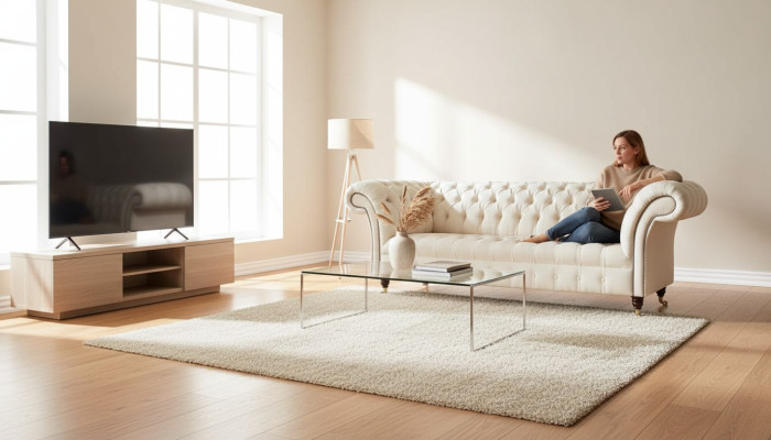 Chesterfield Sofa 3-Zits Designer Roze Banken Stof Bekleding Textiel