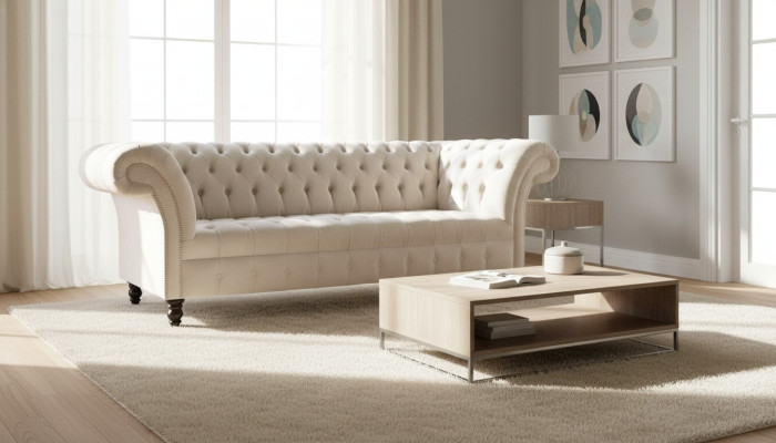 Bankstel 3-zitsbank Bankstellen Bank Bekleding Moderne stoffen sofa Zitplaats Driepersoons Nieuw