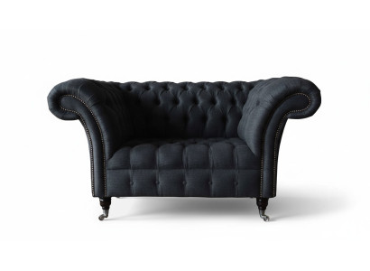 Bank Bekleding Bankstof Chesterfield Banken 1,5 zitsbank Losse fauteuil Grijs