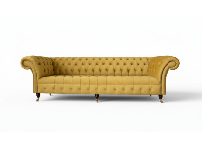 Chesterfield Textiel Bekleding Luxe Sofa Design Bank Sofa 4-zits Nieuw
