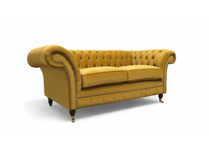 Sofa 2-zits bank stoffen bank textiel stof Chesterfield banken Nieuw