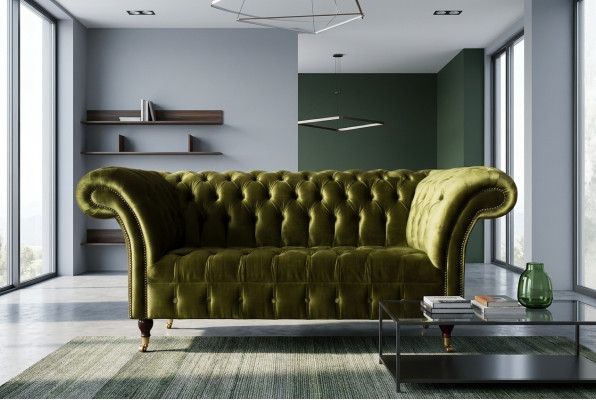 Chesterfield bankstel 2-zits bankstellen luxe gestoffeerde bankstellen luxe design bankmeubelen