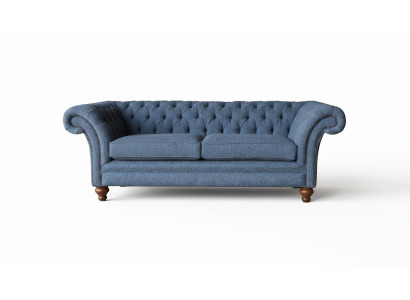Engels Chesterfield Bank Bank Kantoor Meubels Driezitter Fluweel 230cm Banken