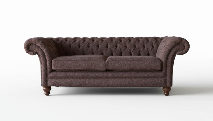 Grote Chesterfield Engelse klassieke stijl bankbank 3-zits bekleding 230cm