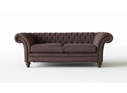 Grote Chesterfield Engelse klassieke stijl bankbank 3-zits bekleding 230cm