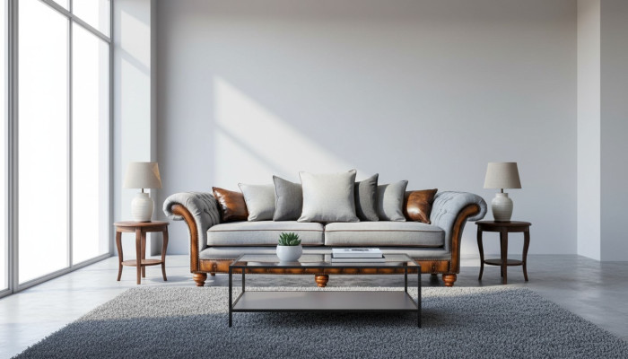 Sofa Bank Stof Bekleding Banken Bankstellen Woonkamer Ontwerp 4-zits Nieuw