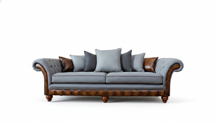 Sofa Bank Stof Bekleding Banken Bankstellen Woonkamer Ontwerp 4-zits Nieuw
