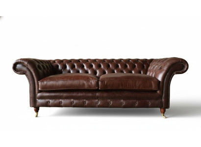 Bankstel 3-zits Bank Gewatteerde Banken Bankstellen Woonkamer Chesterfield Leer