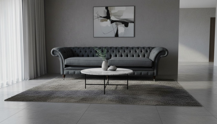 Design bankstel 4-zits bankstel textiel bekleding klassieke bankstellen Chesterfield