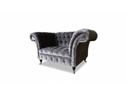 Ontwerp Chesterfield Stofbank Fauteuil 1.5-zits Gestoffeerde Lounge Nieuw