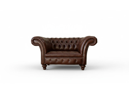 Chesterfieldbank Woonkamerbanken Bank Bekleding Leer Modern 1,5-Zits