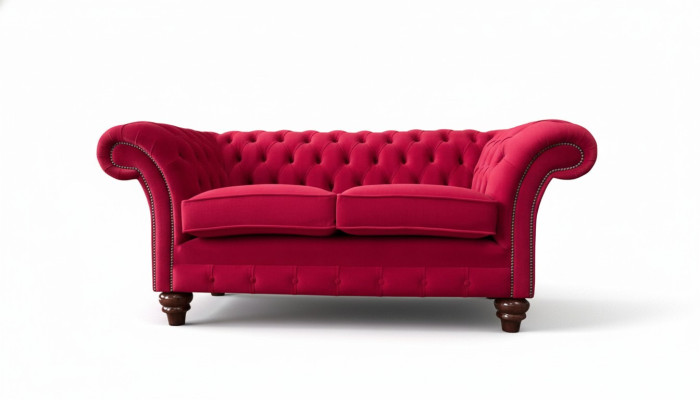 Ontwerp Modern Textiel Sofa 2-Zitsbank Gestoffeerde Luxe Bankstellen Chesterfield