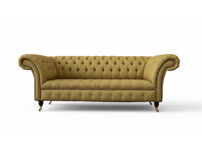 Chesterfield driezits luxe bank 3 zitbank ontwerp bank meubels beige