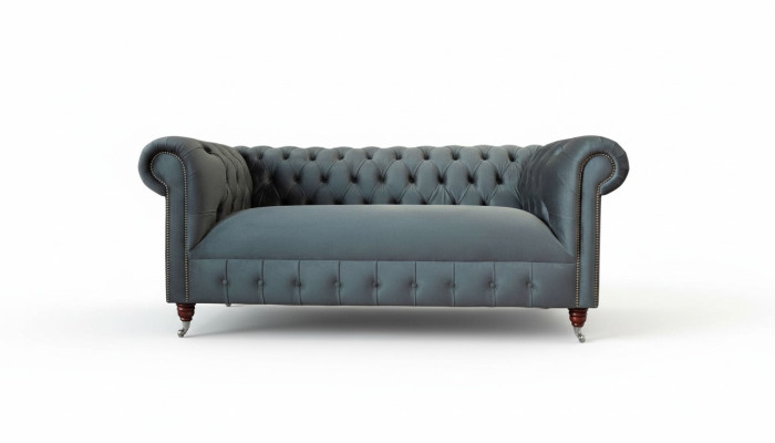 Chesterfield stoffen bank 3-zits driezitter luxe meubelontwerp lounge