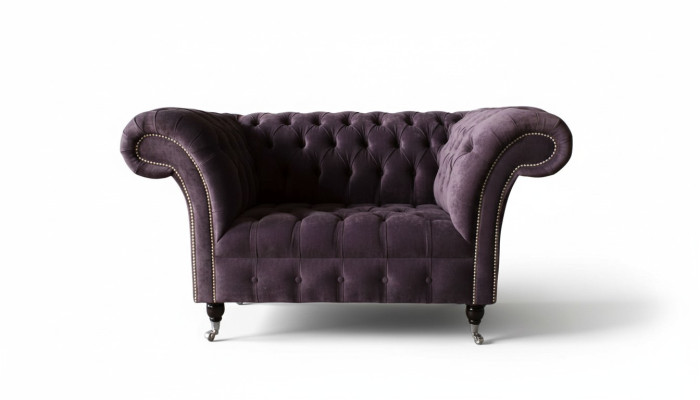 Fauteuil Chesterfield Velvet Single Luxury Fauteuil Bank Woonkamer Nieuw