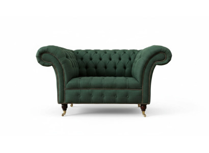 Groene fauteuil bank bank bekleding luxe klassieke textielen banken nieuw