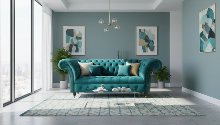 Bankstel 2 zits Designbanken Beklede Banken Textiel Chesterfield Zitplaatsen
