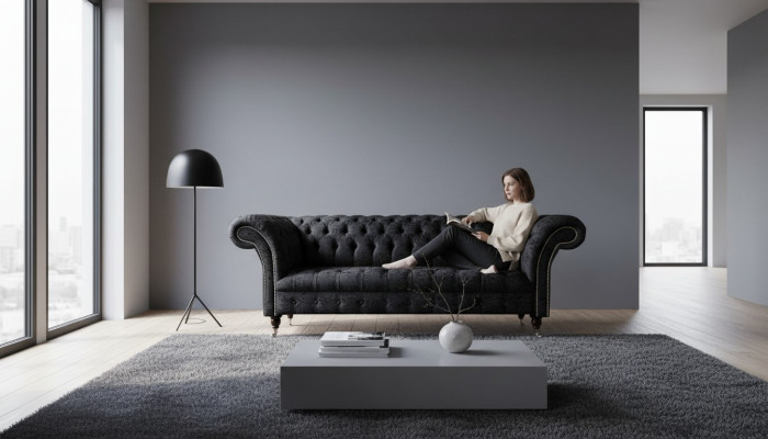 Bank Luxe Textiel Chesterfield Bank Banken Bekleding Tweezitter Banken