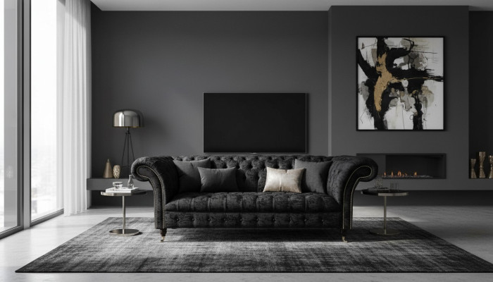 Bank Luxe Textiel Chesterfield Bank Banken Bekleding Tweezitter Banken