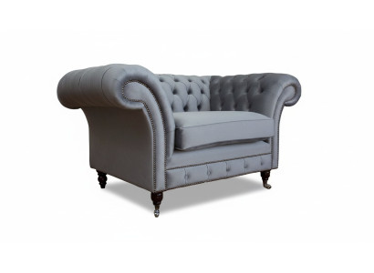 Ontwerp Chesterfield Stoffen Bank Fauteuil 1-Zits Gestoffeerde Banken Lounge Nieuw