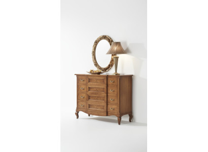 Slaapkamer commode met spiegel luxe modern meubelset 2-delig hout nieuw