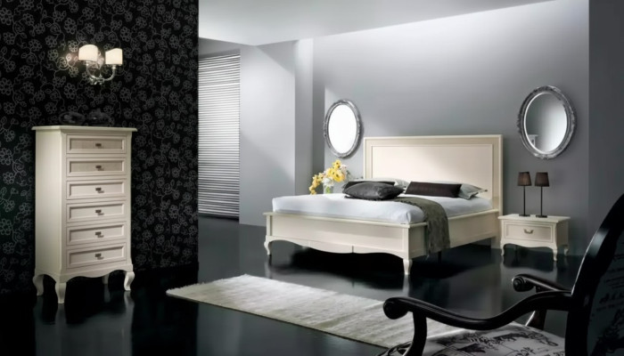 Bed 2x Nightstands 4-piece Bedroom Set Furniture Chest of Drawers Luxury New