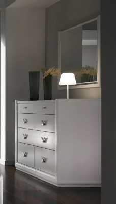 Kommode Spiegelkast Plankconsole Meubels Houten kast Italië Set 2-delig.