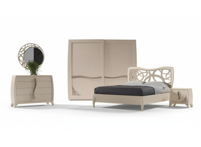 Compleet slaapkamer set Ontwerp Modern Luxe Bed 2x Nachtkastje 6-delig Nieuw