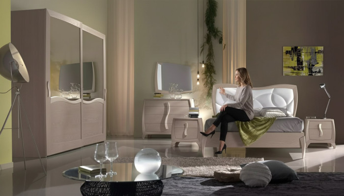 Bed 2x Nightstands 6-piece Bedroom Set Design Modern Luxury Furniture New  Bed 2x Nachtkastjes 6-delige Slaapkamerset Design Modern Luxe Meubels Nieuw