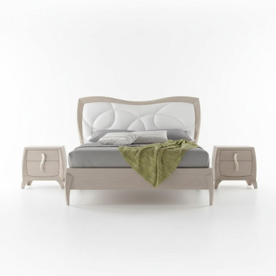 Ontwerp bed 2x nachtkastjes 3-delig. Luxe slaapkamer compleet set