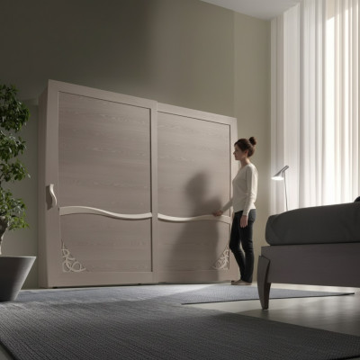 Luxe kledingkast Italiaanse meubels Slaapkamer kast Massief hout
