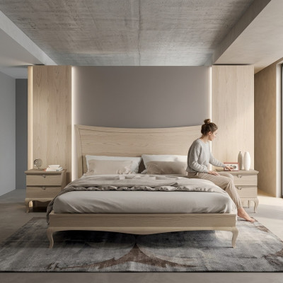 Design meubelen Modern Luxe Bed 2x Nachtkastje Slaapkamer Set 3-delig. Nieuw