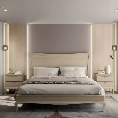 Design meubelen Modern Luxe Bed 2x Nachtkastje Slaapkamer Set 3-delig. Nieuw
